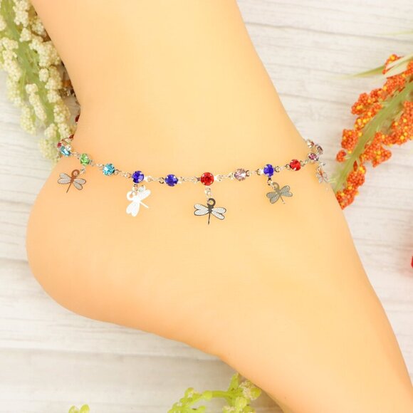 "Handmade Anklet – Elegant & Delicate Jewelry for Women | UNVRC1250 - Picture 10 of 10